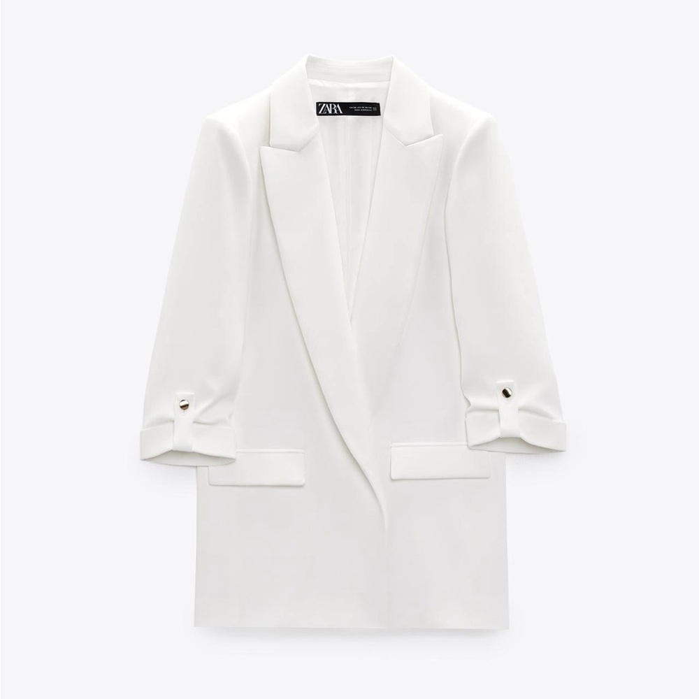 BLAZER WITH ROLLED UP SLEEVES